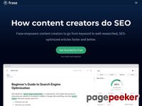 Frase - Best SEO Content Optimization Tool & AI Writer